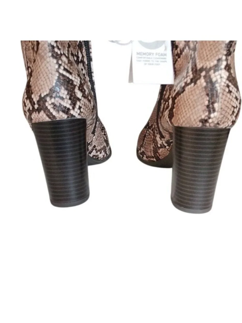 a new day Snakeskin print Brandee Knee High Heeled Fashion Boots, size 8